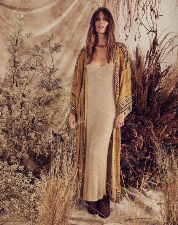 Yellow Beach Tunic Cover-up - Kimono Beachwear - Image 4