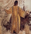 Yellow Beach Tunic Cover-up - Kimono Beachwear