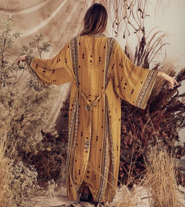 Yellow Beach Tunic Cover-up - Kimono Beachwear