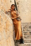 Khaki Beach Tunic Cover-up - Kimono Beachwear